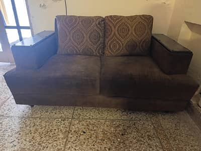 2 seater sofa 6 sofa seats single , 1 table