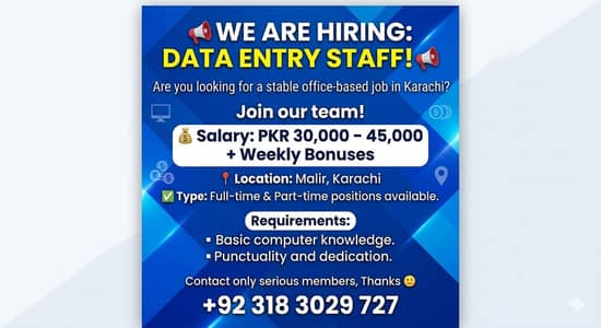 hiring male and female staff