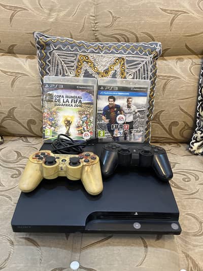 Ps3 Slim 128 GB | JAILBREAK MMCM | 2 Original Controller | 4 Dics