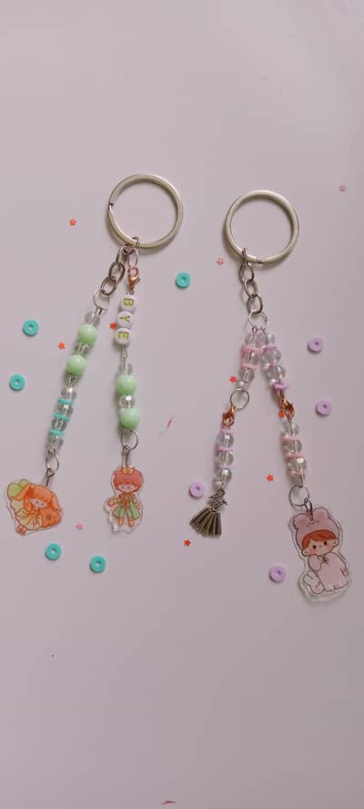 Handmade kawaii beaded Keychains