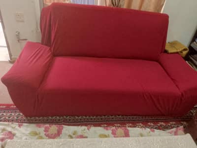 interwood 3 seater sofa without cover in black colour