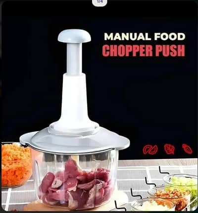 Premium Manual Hand Push Chopper & Vegetable Cutter