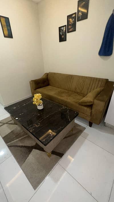 brand new sofa cum bed with center table