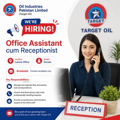 Office Assistant Cum Receptionist (Female)