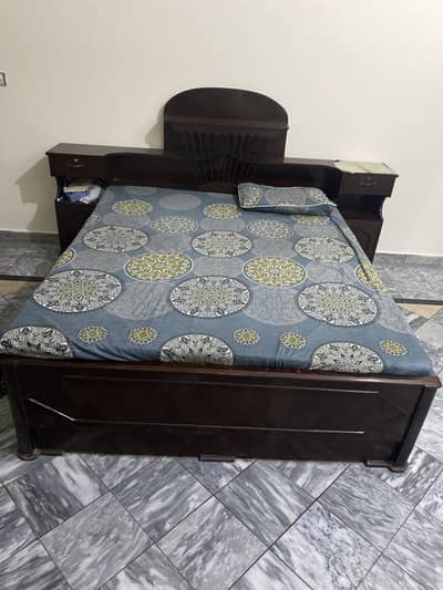 Pure Wood Bed Set with Dressing Table | Excellent Condition