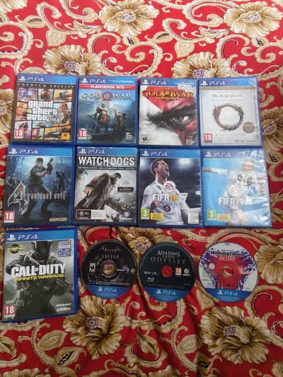 PS4.  Games availables good condition