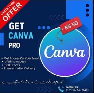 canva pro only in 50rs