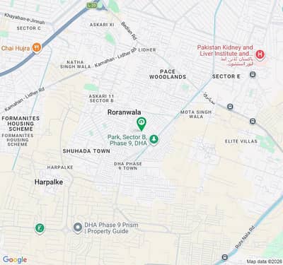 PLOT # A-1664 Corner+50SQFT EXTRA RESIDENTIAL PLOT LOCATED IN THE BEST BLOCK OF DHA LAHORE.