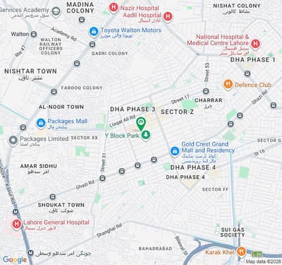 PLOT # Y-204 2-KANAL RESIDENTIAL PLOT LOCATED IN THE BEST BLOCK OF DHA LAHORE.