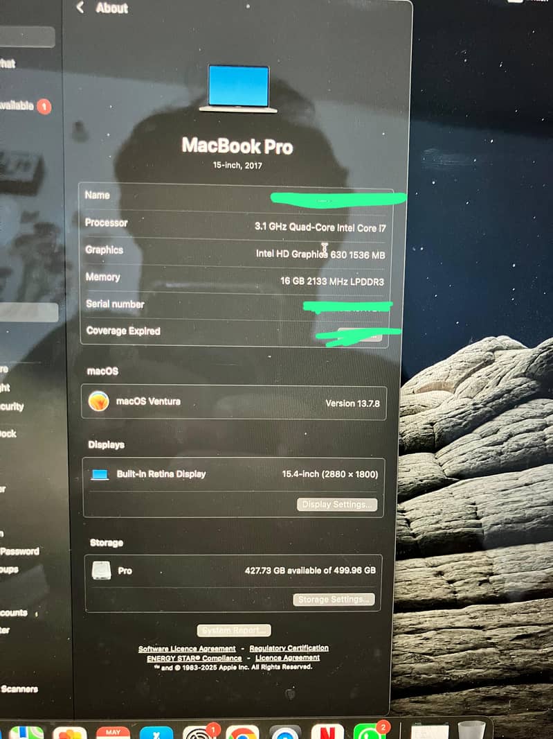 Macbook pro 2017 6