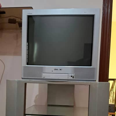 Sony Trinitron TV with Orignal Trolley - Excellent Condition