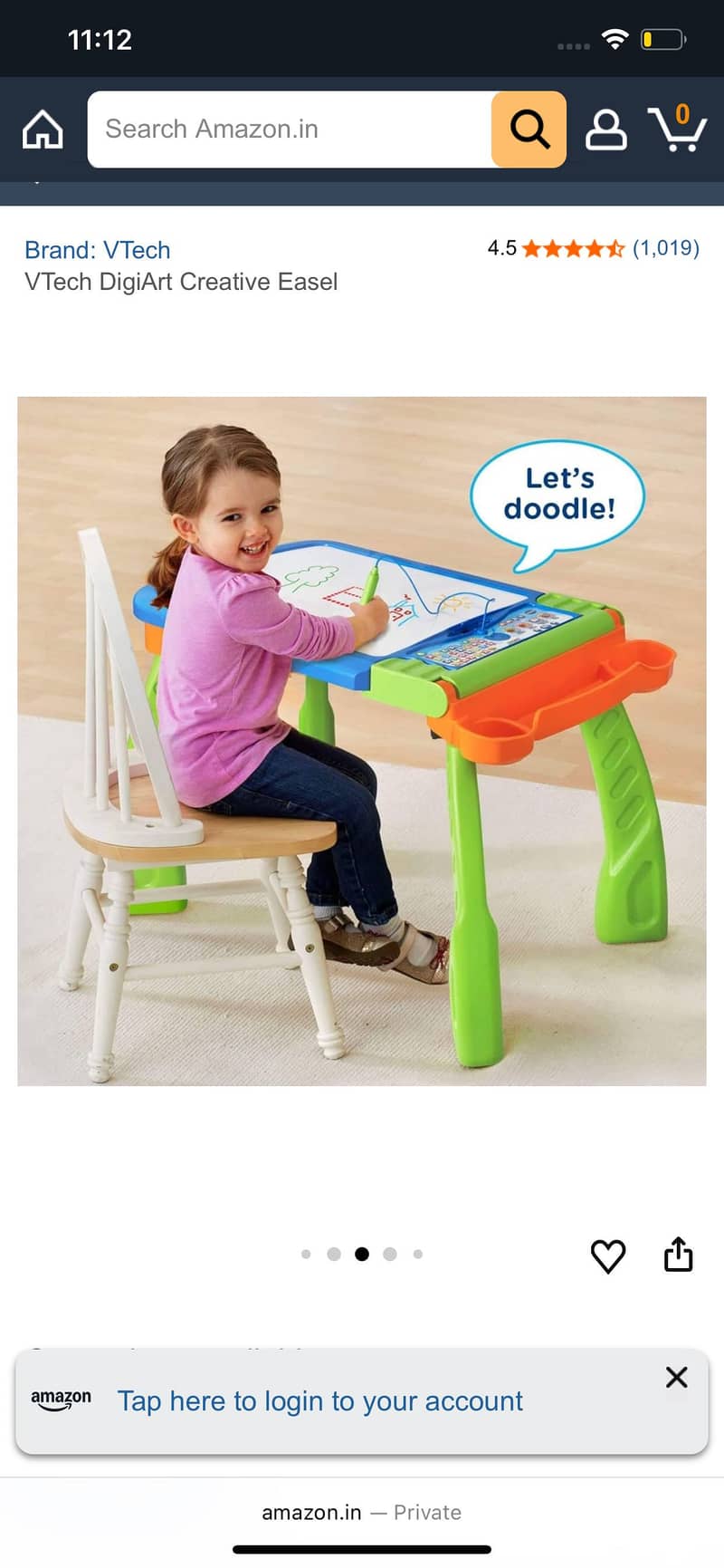 V tech Digiart Creative Easel 5