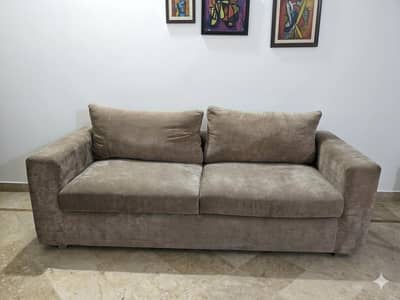 Mocha Brown 5-Seater Sofa