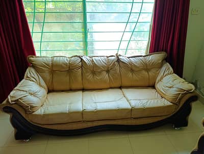 Leather 5 Seater Sofa Set