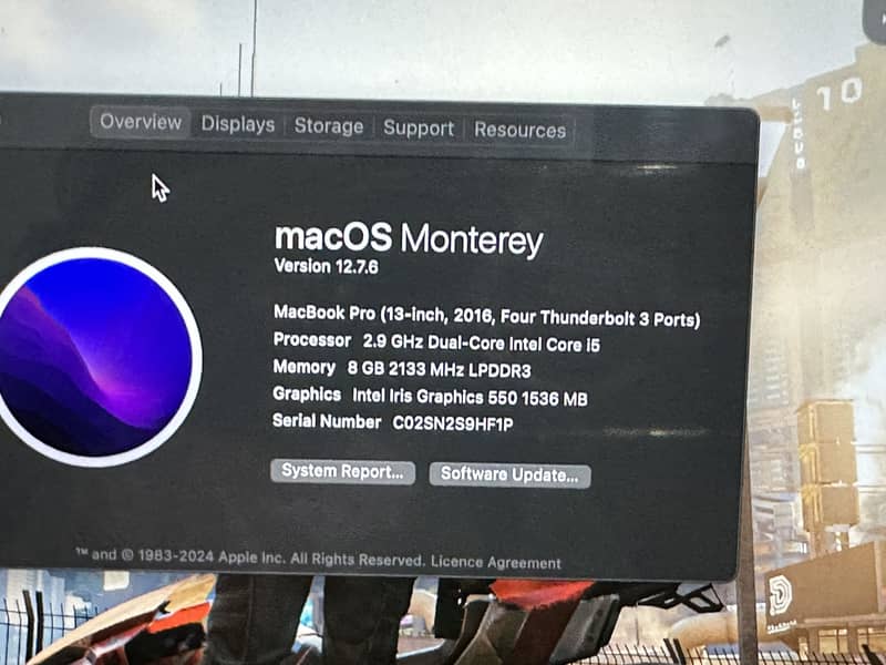 MacBook pro 2016 7