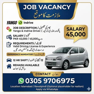 Indrive YANGO DRIVER