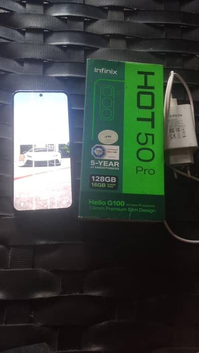 Infinix hot 50 pro 12/128 with complete box original