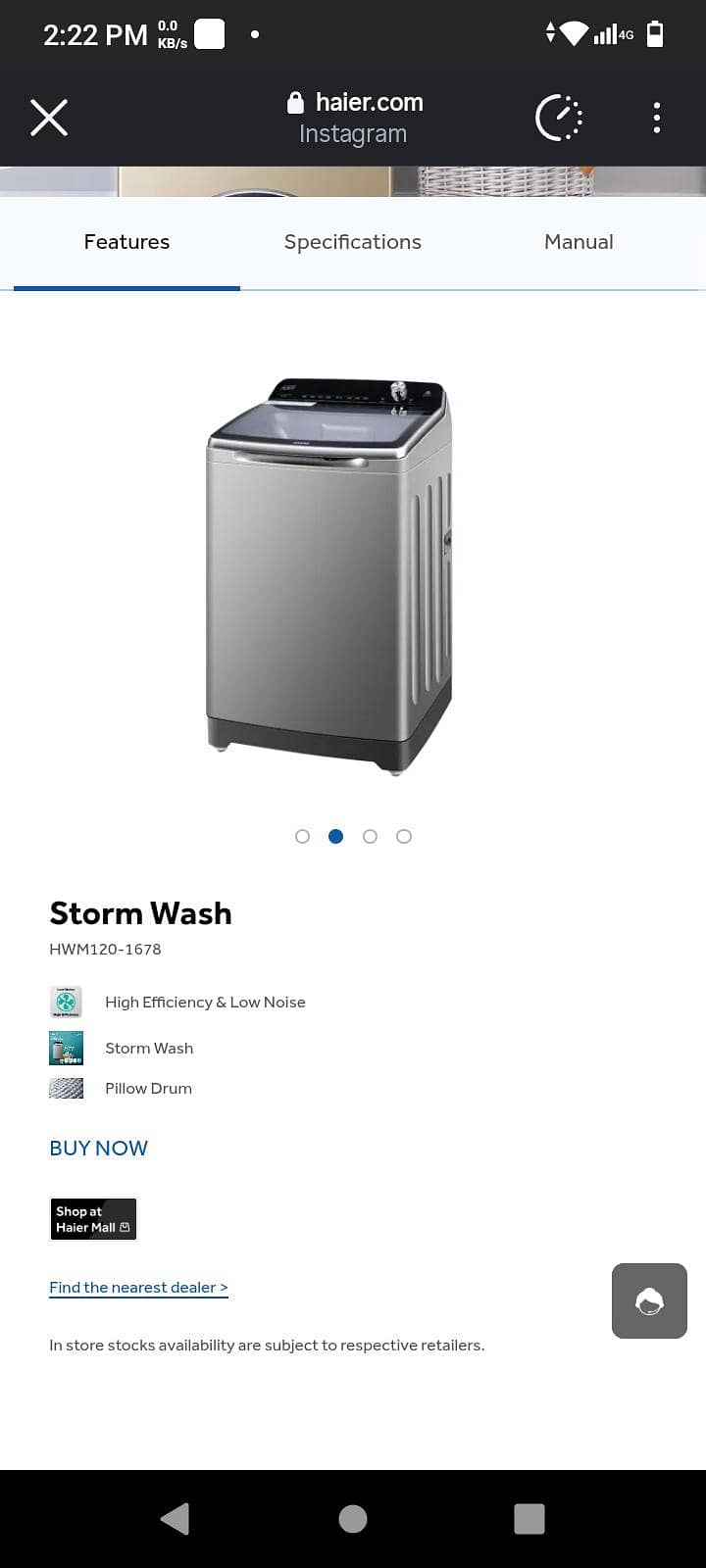 HAIER AUTOMATIC MACHINE 1