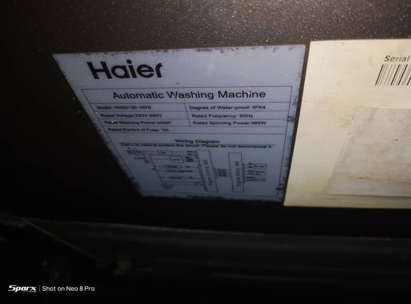 HAIER AUTOMATIC MACHINE 4