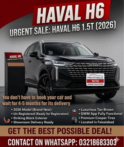 Haval H6 1.5 Turbo. (Brand new)