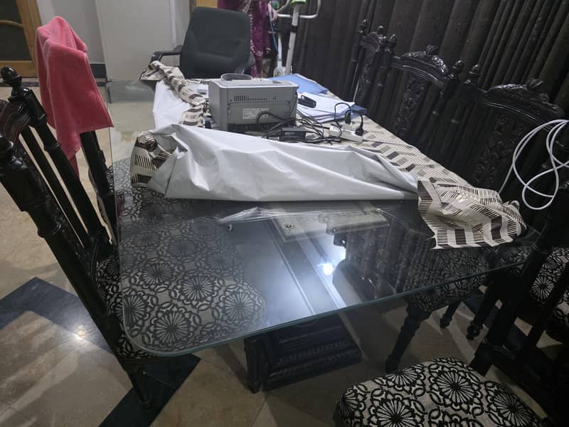dining table + 8 chairs 1