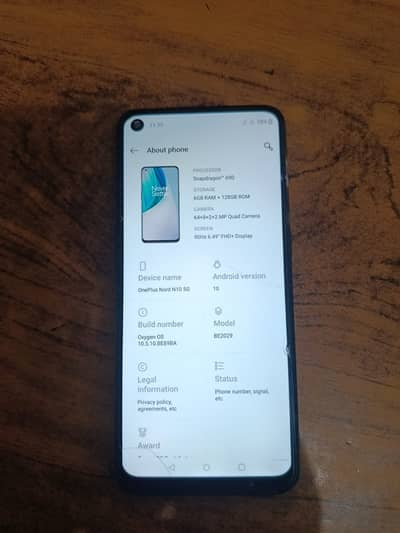 One Plus Nord N10 5g