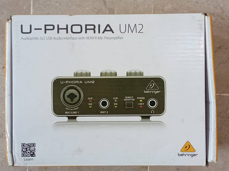 Behringer UM2 U-Phoria Audio Interface Amplifier 2