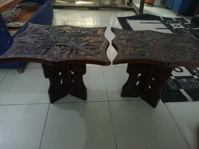 Pair of African Tables