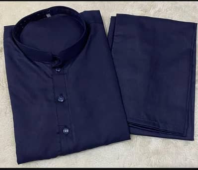 Pcs Men’s Stitched Wash And Wear Plain Shalwar Kameez