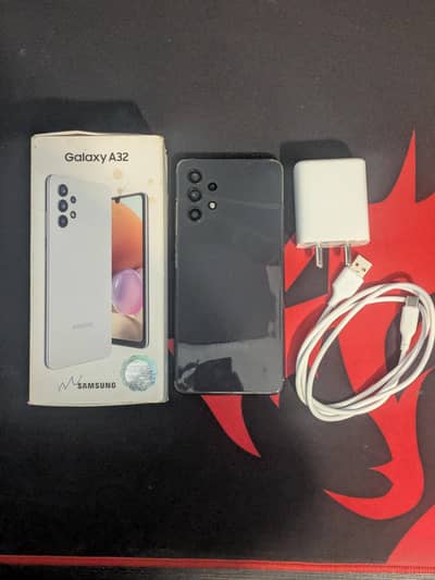 SAMSUNG A32 / DUAL SIM / PTA APPROVED/ WITH BOX & CHARGER