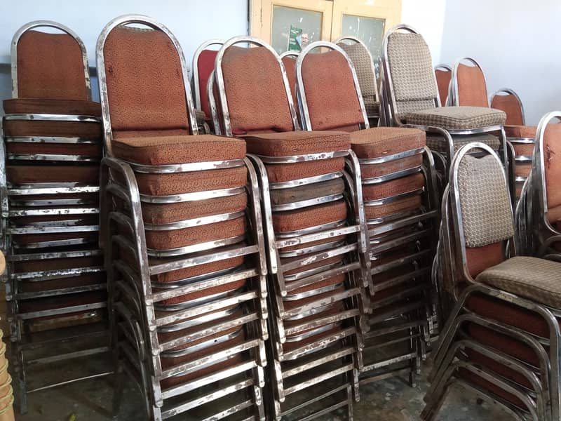 مضبوط 18 گیج اسٹیل آئرن چیئرز برائے فروخت 4