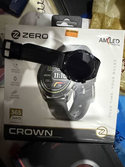 Zero crown watch Black color