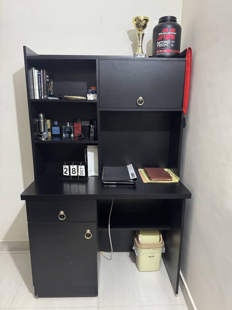 Study Table | writing table | shelfs | divider 0