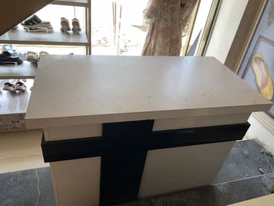 Wooden counter