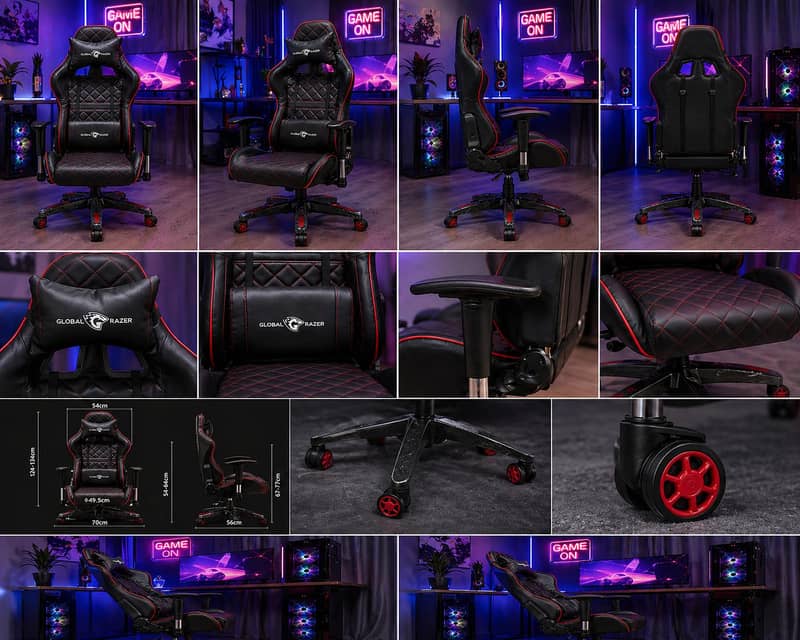 Global Razer Gaming chair +live streaming chair original &comfo ...