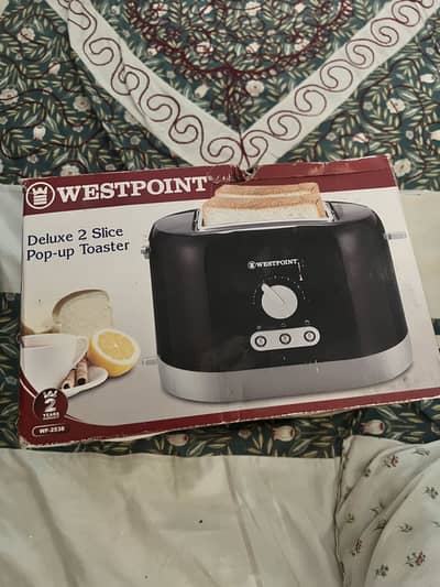 West point deluxe 2 slice popup toaster