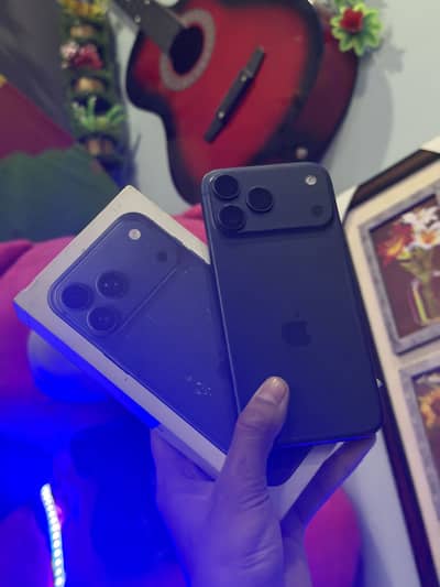 I phone 17pro max256gb waterpack non PTA JV with box 100% battery