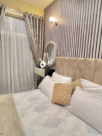Per day, Daily basis and weekly basis One bed fully furnished luxury apartments available for rent in Gulberg Greens Islamabad