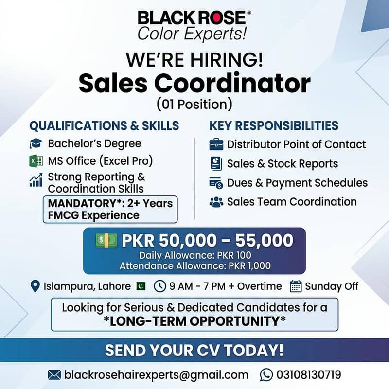 Sales coordinator 0