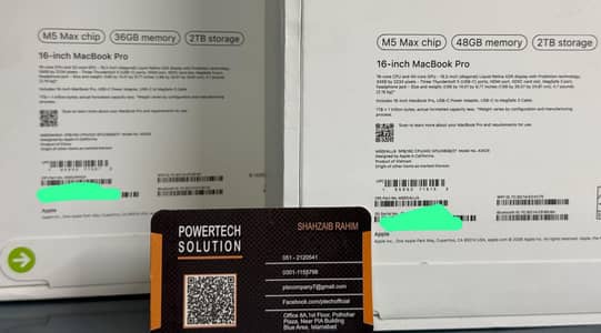 Apple MacBook Pro 16" M5 Max 18Core CPU 40Core GPU 48GB 02TB  MGEE4