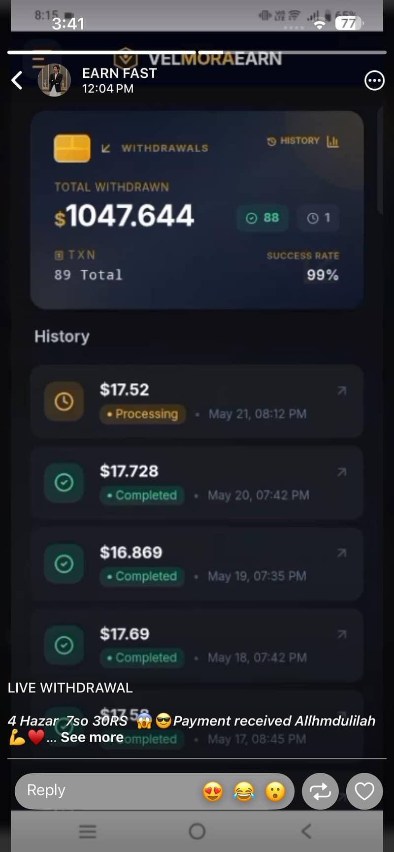 velmoraearn. com 3