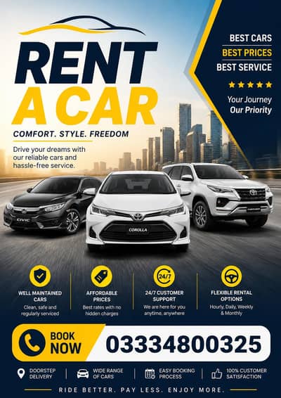 professional rent a car services