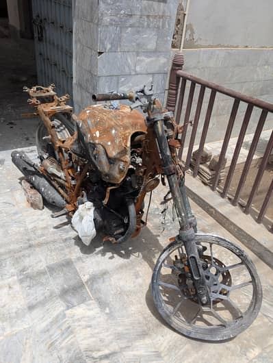 Derbi STX 150 fire damaged project bike available for rebuild