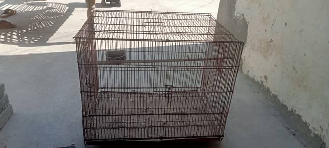 Iron and wood cage for sale