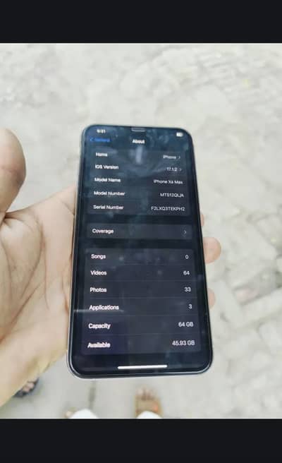 Apple iPhone XS 64gb face id off sim working