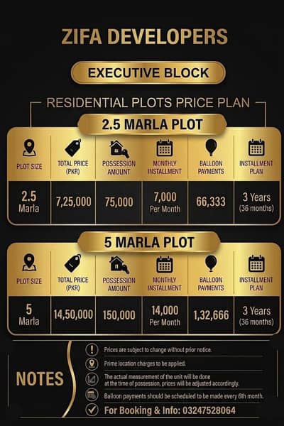 Plots For Sale  on Installment