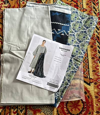 Sapphire 3-Piece Lawn Suit – Flat 10% OFF! * Brand New Sapphire Day to