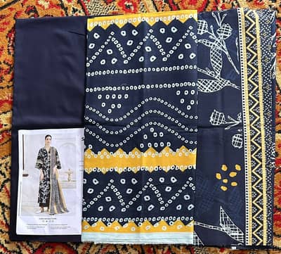 Sapphire 3pc Chunri Lawn Suit – Flat 10% OFF!