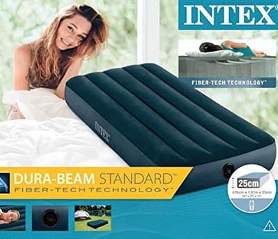 Intex Single Air Bed Mattress For Tours Camping 03020062817