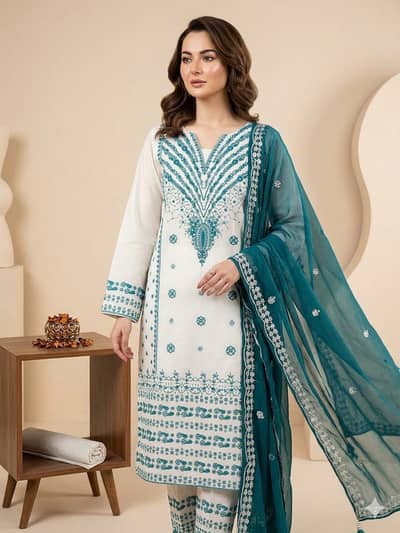 Women Dresses,3 Piece Suit, Summer Lawn Collection, Eid Collection